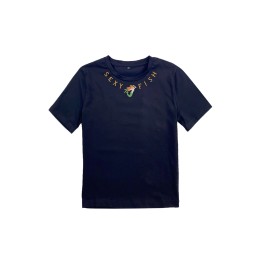 Design black crew-neck women's T-shirt customized short sexy T-shirt orange embroidered logo crew-neck T-shirt fashion trend T1111 Design black crew-neck women's T-shirt customized short sexy T-shirt orange embroidered logo crew-neck T-shirt fashion trend T1111